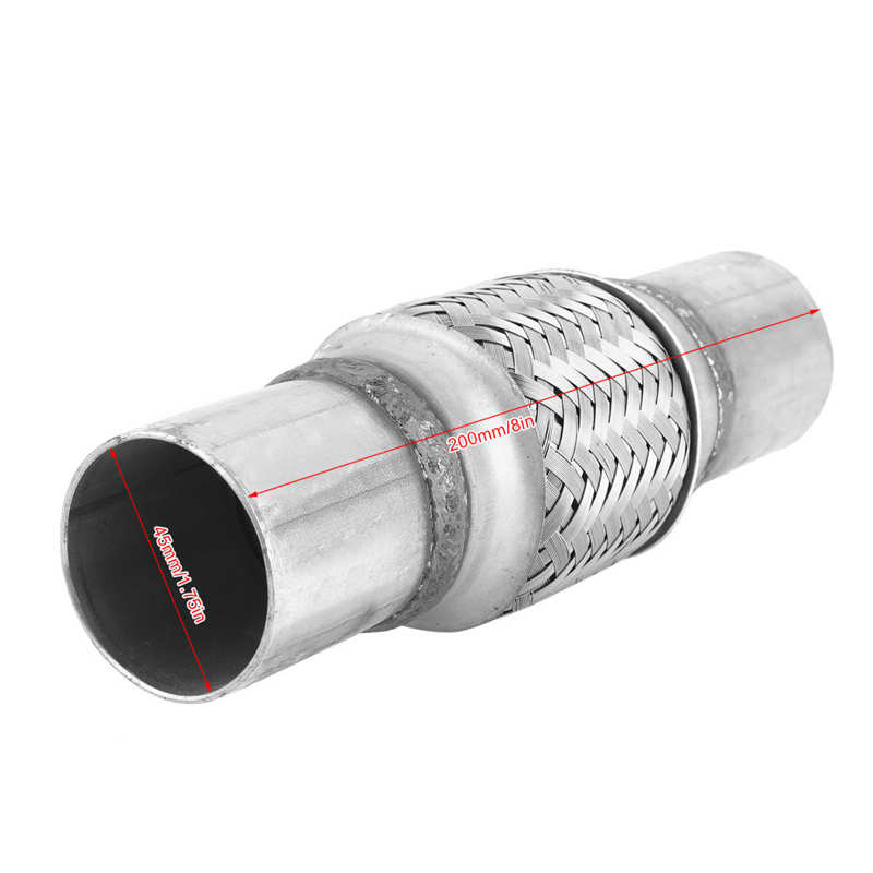 Uitlaat Flex Pijp Rvs Gegolfde Flexibele Gezamenlijke Buis Universele Onderdelen 1.75x8in 2.5x6in 1.75x10in: 1.75x8in