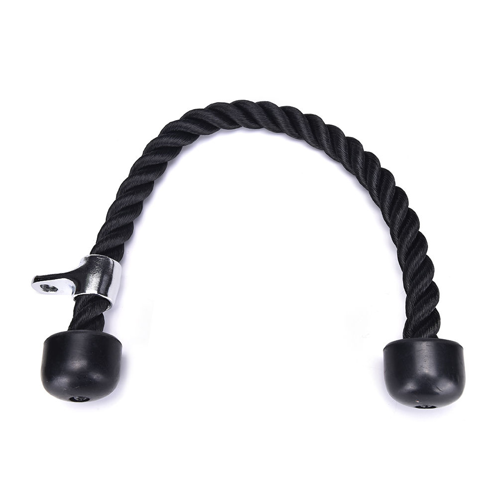 Tricep Rope Push Pull Down Cord For Home Gym Fitness Crossfit Abdominal Crunches Cable Attachment Exercise Training Equipment