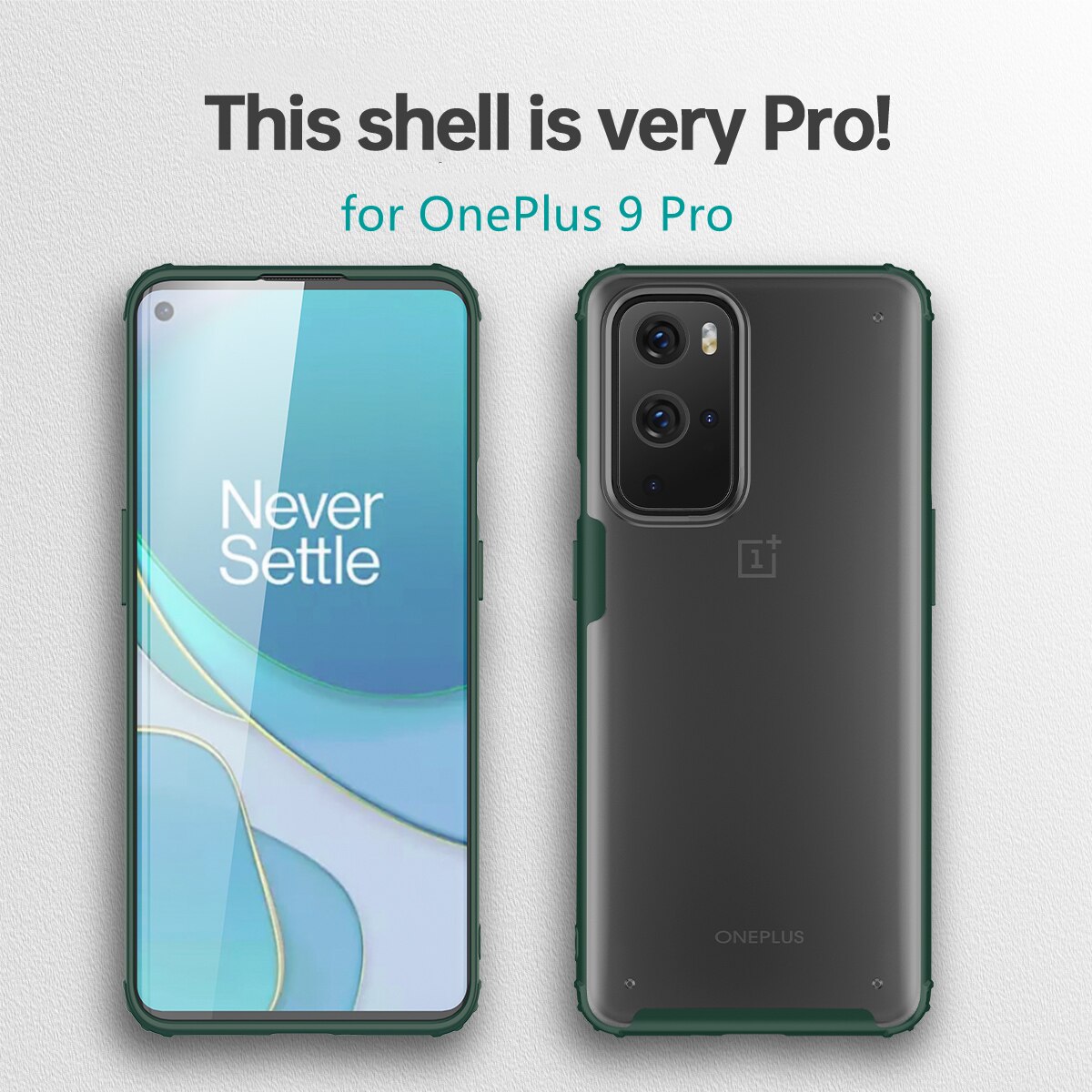 Voor Oneplus 9 9R Case Ipaky Matte Transparante Tpu Pc Gecombineerd Case Shockproof Armor Cover Voor Oneplus 9 Pro Case