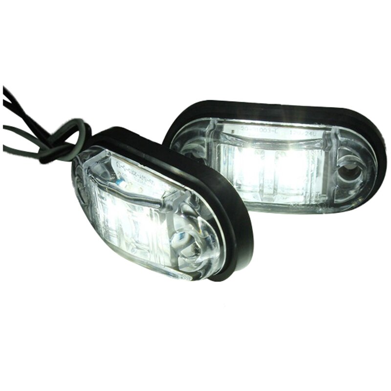 JZK 6 x oranje oranje led-zijmarkeringslichten 12V 24V, indicatielampje