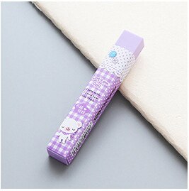 1 Uds bonito borrador de lápiz de goma 2B rectangular bonito para oficina escuela niños Premio escritura dibujo estudiante elemento: Purple