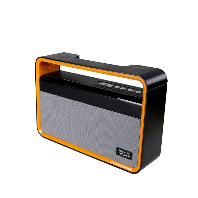 Bluetooth Speaker Subwoofer Draagbare Outdoor Grote Volume Draagbare Draadloze Duurzaam Grote Maat Met Call: Oranje