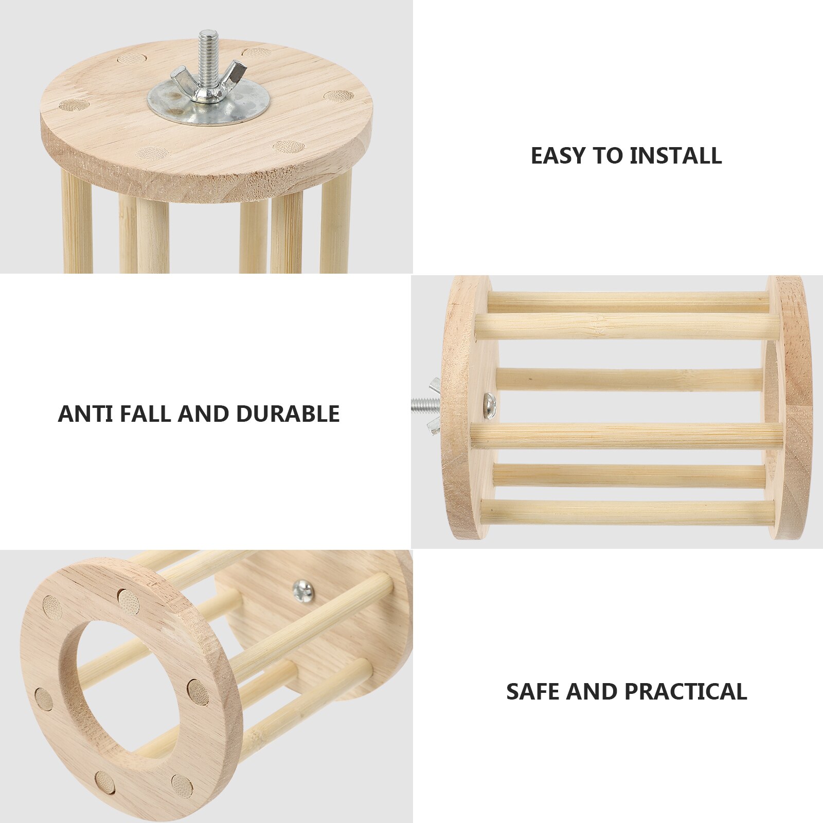 Rabbit Hay Feeder Rack for Small Animals Bunny Feeder Hay Bin with Chain