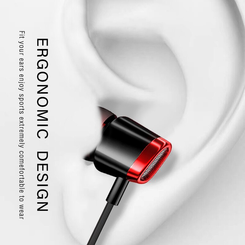 VPB A8 wired metal earbuds soundproof, high-definition, with microphone, computer headset and call headset