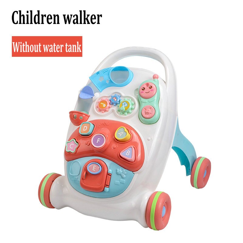 Marchette de bébé à roulettes | Chariot de bonne , marchette Anti-renversement, trotteur multifonctionnel, jouet, éducation précoce: Without water tank