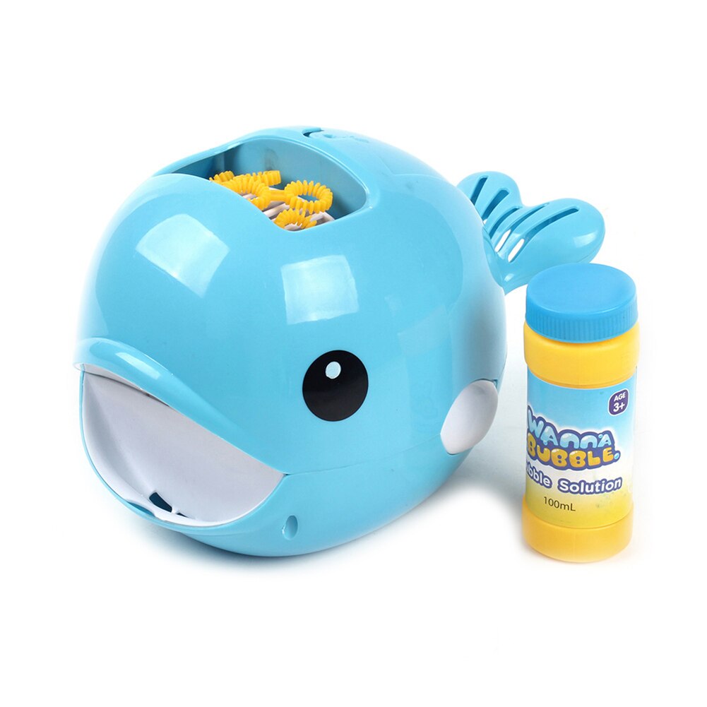 Kids Cartoon Whale Automatic Bubble Machine Toy Blower Maker Burbujas Outdoor Sports For Kids Toys