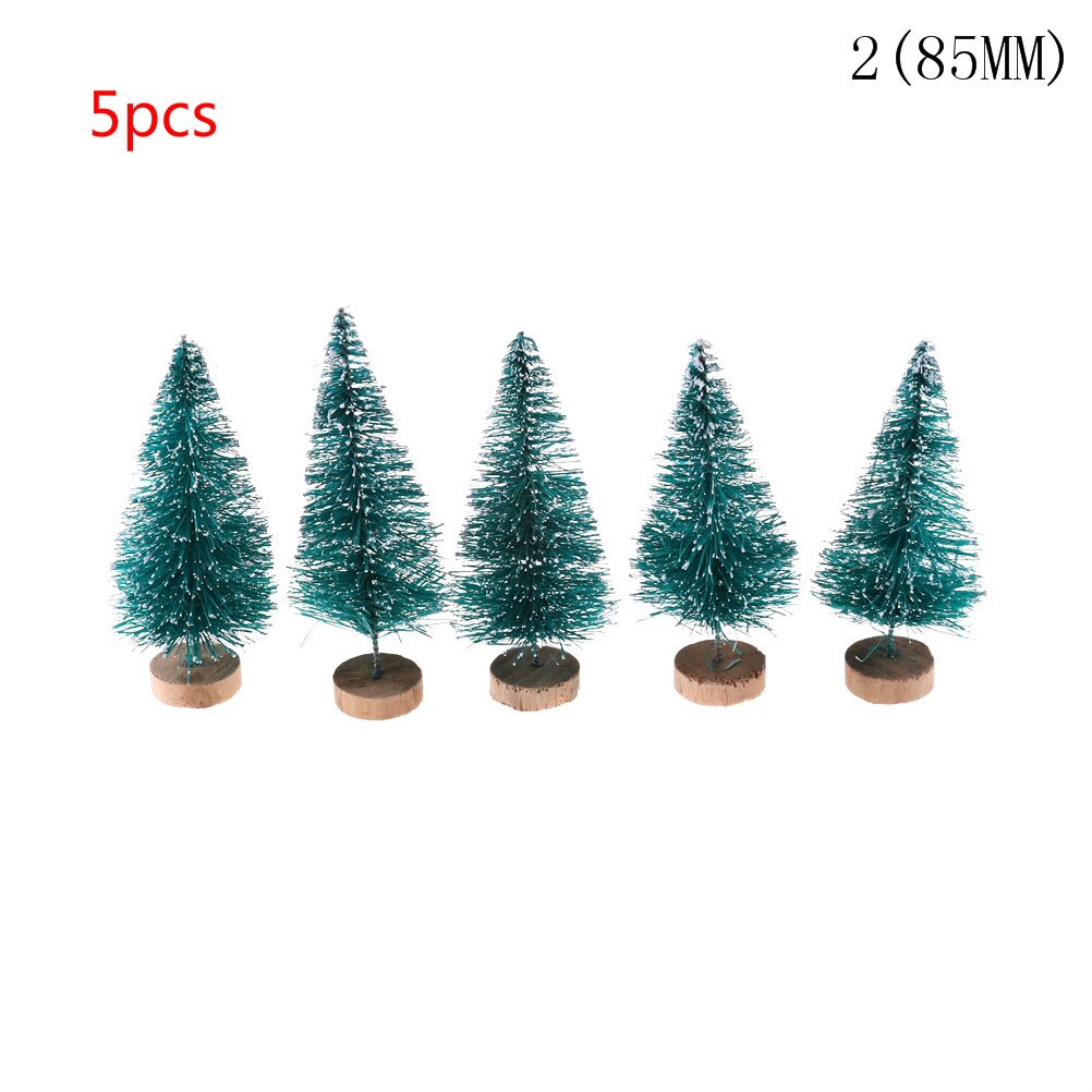 1/3/5/10pcs DIY Christmas Tree Small Pine Tree Mini Trees Placed In The Desktop Home Decor Christmas Dollhouse Decor Kids