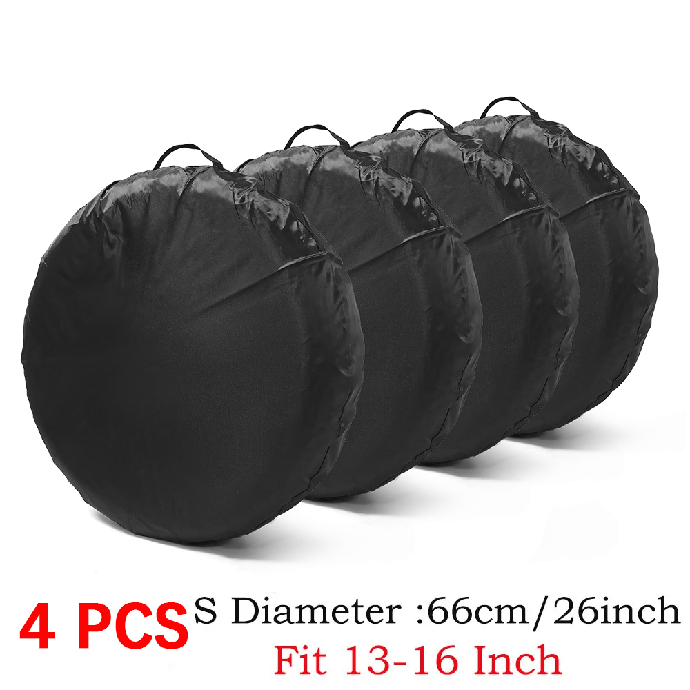 1/2/4Stck Auto Reserverad Abdeckung Polyester Auto Auto Rad Reifen Abdeckung Schutz Fahrzeug Reifen Rad Abdeckungen zubehör Staubdicht: Elfenbein