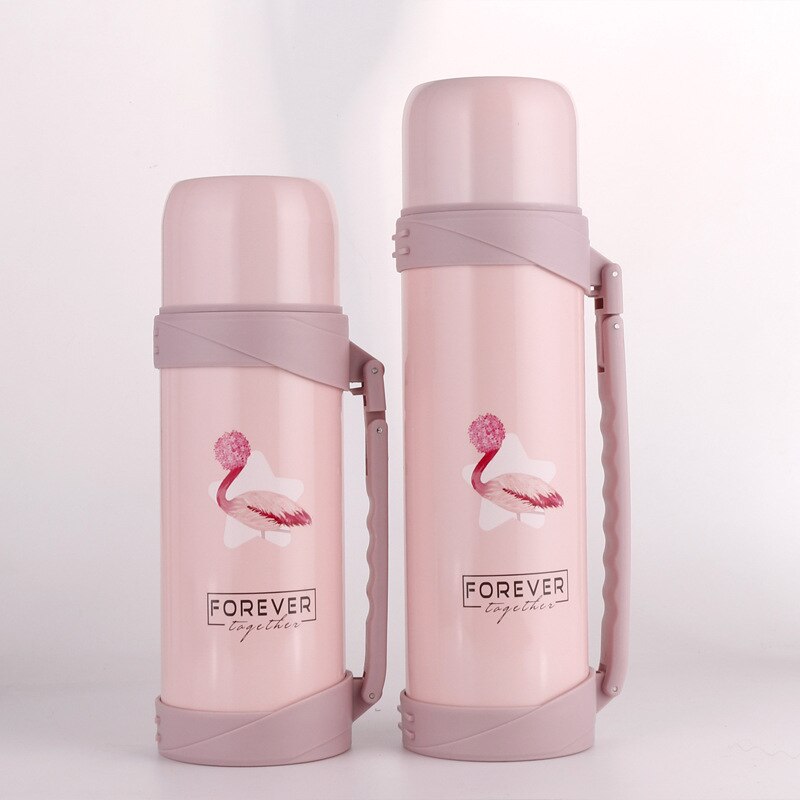 Bouteille Thermos 1.2L/1.5L bouteille d'eau chaude de voyage en plein air bouteille sous vide en acier inoxydable bouteille Thermos Portable de grande capacité