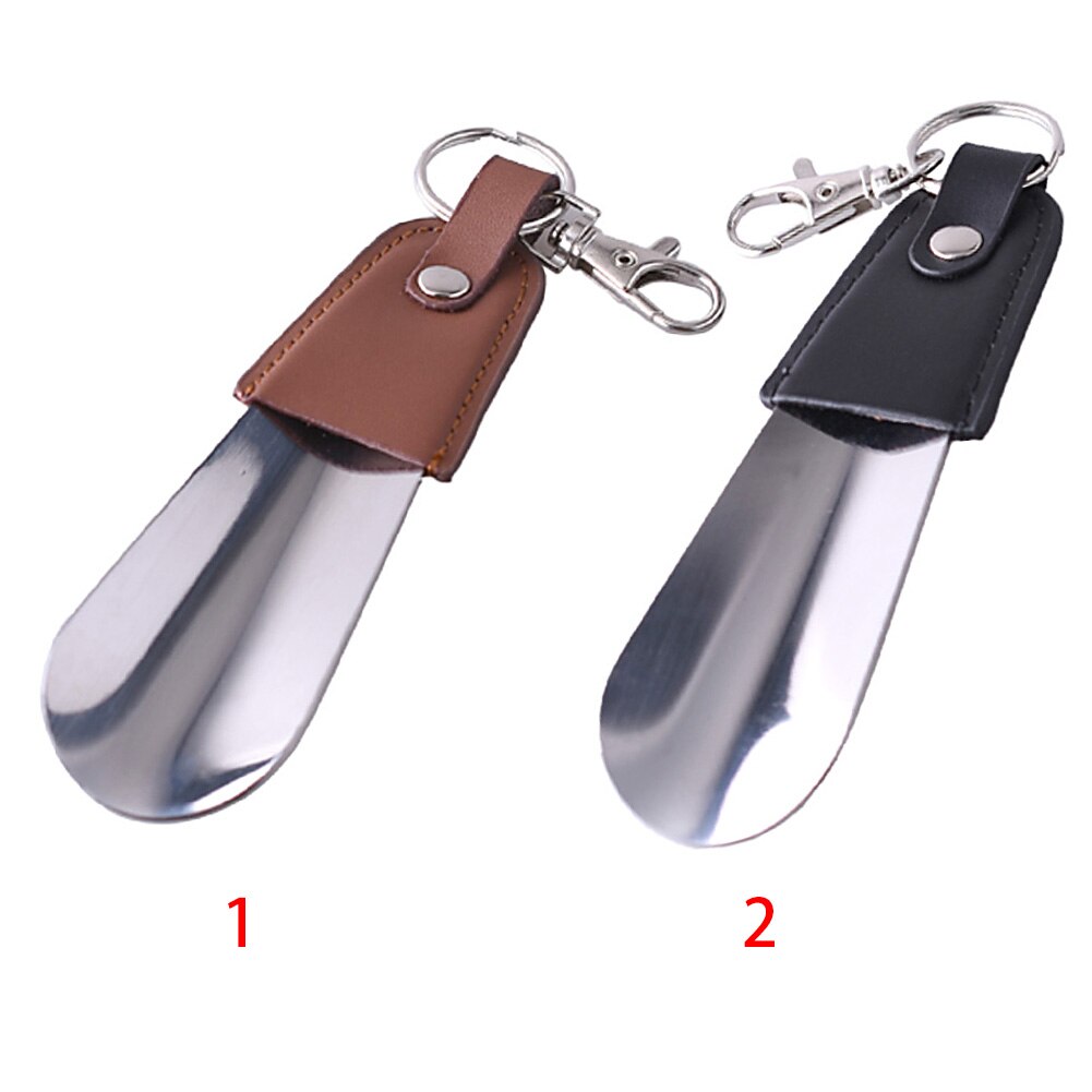 Edelstahl Tragbare Mini Senioren Schlüssel Ring robust Löffel Leder Unterhose Schuh Horn