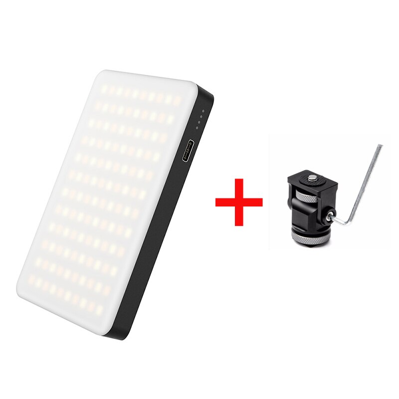 Vijim vl120 3200 k-6500 k conduziu a luz de vídeo para a luz da câmera de dslr com caixa macia rgb filtro de cor sapata fria luz de preenchimento de bolso: set2