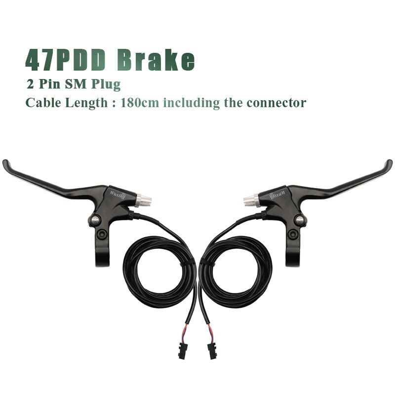 WUXING 115PDD 47PDD Ebike Brake Five Star Brake Lever Cut Off Power Electric Bicycle E-scooter Bicycle MTB Road Ebike Park Brake: 47PDD SM 2 pin