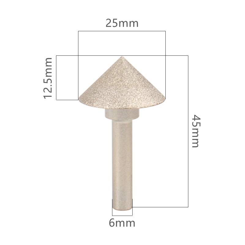 20-60mm 90 degree Vacuum Brazed Diamond Countersink Chamfering Tool drill bit For Tile Marble Granite Quartz Stone: 25mm