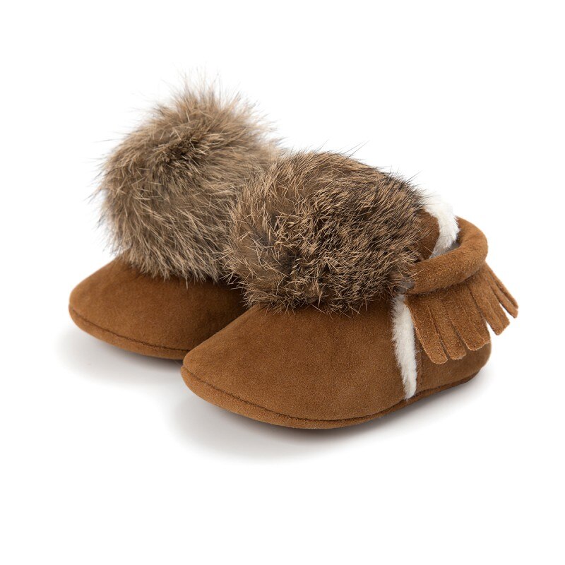 Winter Baby Kids Jongen Meisje Peuter Kwastje Crib Soft Booties 0-18 M