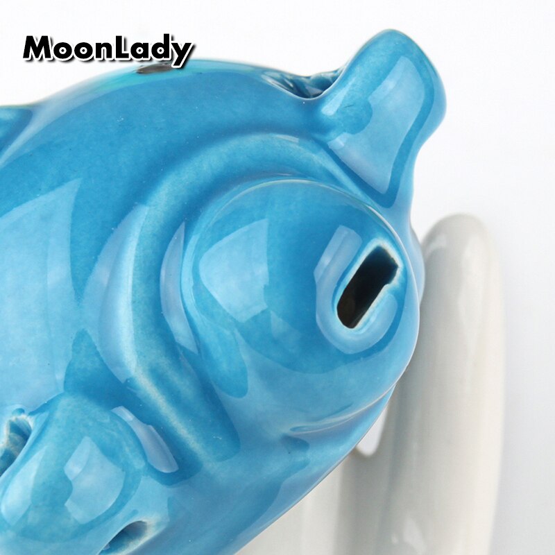 Ocarina forma de oso colorido 6 agujeros AC Ocarina recién llegado instrumento Musical de viento de madera buen para los niños