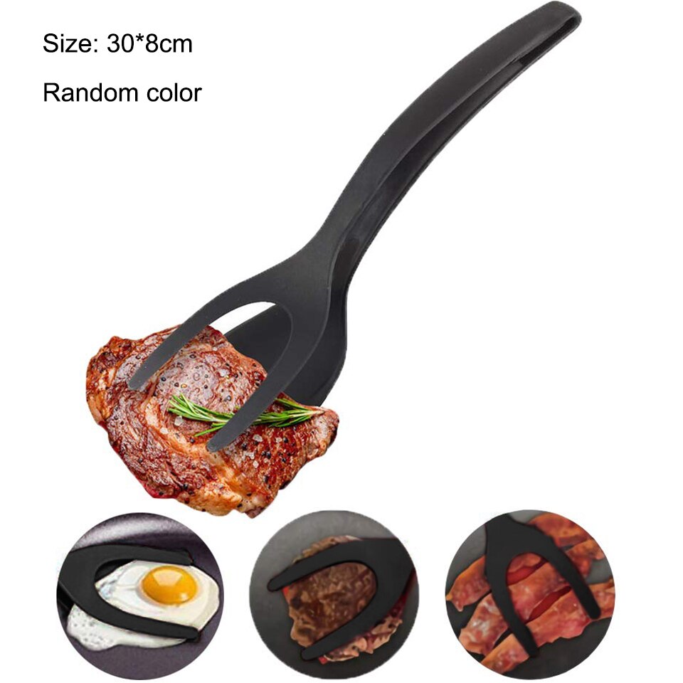 Transhome-ustensiles de cuisine en Silicone, spatule de cuisine, grattoir de cuisine, viande, œufs, pelle à Pizza large, outil de cuisine antiadhésif: Fried Egg Spatula