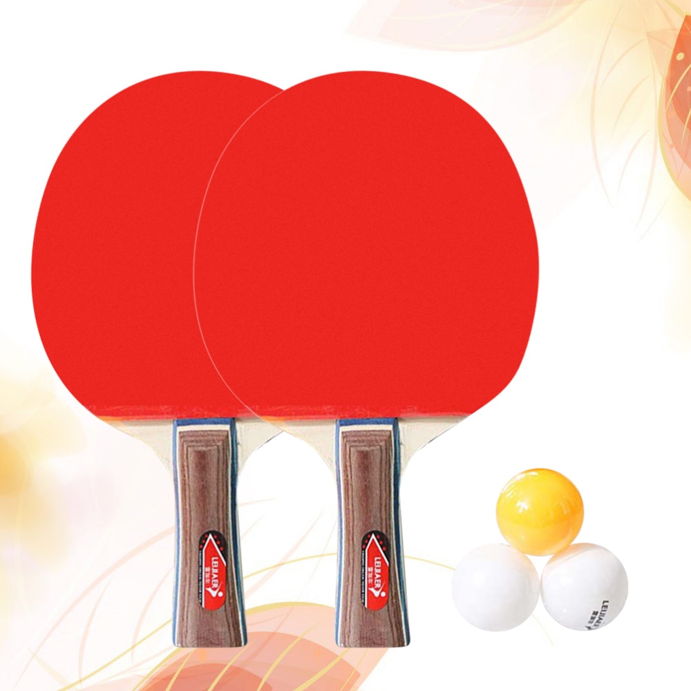 Kit De Ping-Pong raquette De Ping-Pong support De Ping-Pong raquette De batte pour l'entraînement des joueurs De Sports De plein air Tenis De Mesa: Shakehand Grip Long