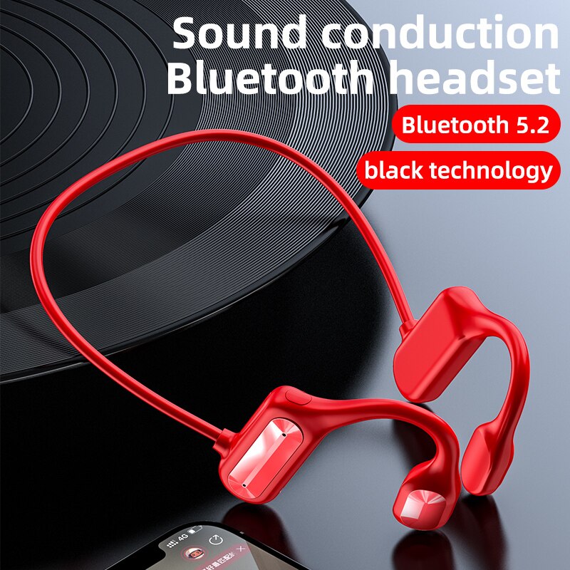 Uniwersalny zestaw słuchawkowy Bone Conduction bezprzewodowy zestaw słuchawkowy Stereo sport do laptopa Tablet Iphone Mini HIFI wodoodporny zestaw słuchawkowy