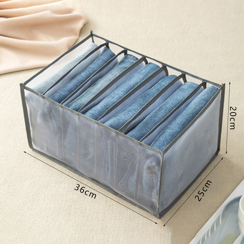 Organizador de armario para ropa interior y calcetines, caja de almacenamiento divisora para el hogar, cajón plegable: Borgoña