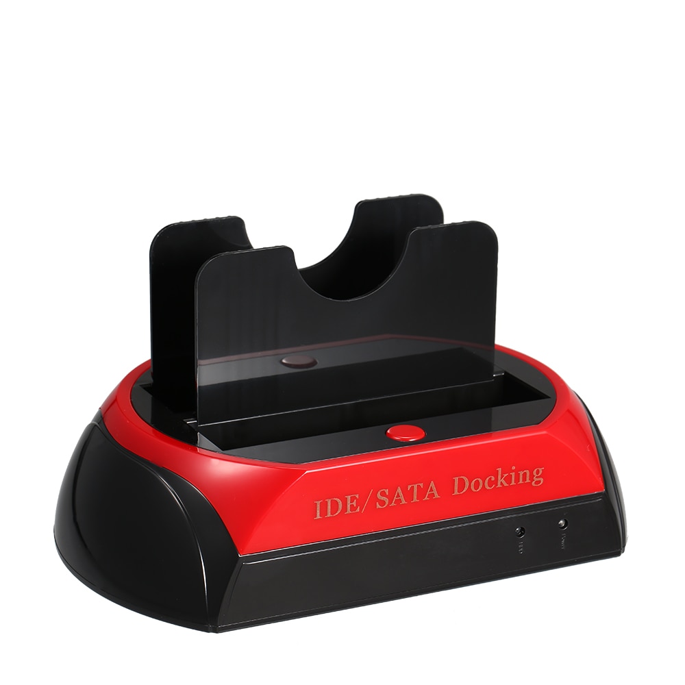 Station d&#39;accueil pour disque dur IDE SATA 2.5 &quot;/3.5&quot;, double HDD, USB 2.0, EU, boîtier externe