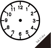 Klok Stempel Leren Tijd Vroeg Onderwijs Leermiddelen Voor Kinderen Leren Op Horloge Meerdere Stijl Seal Voor Basisschool: BLACK INK-PATTERN B