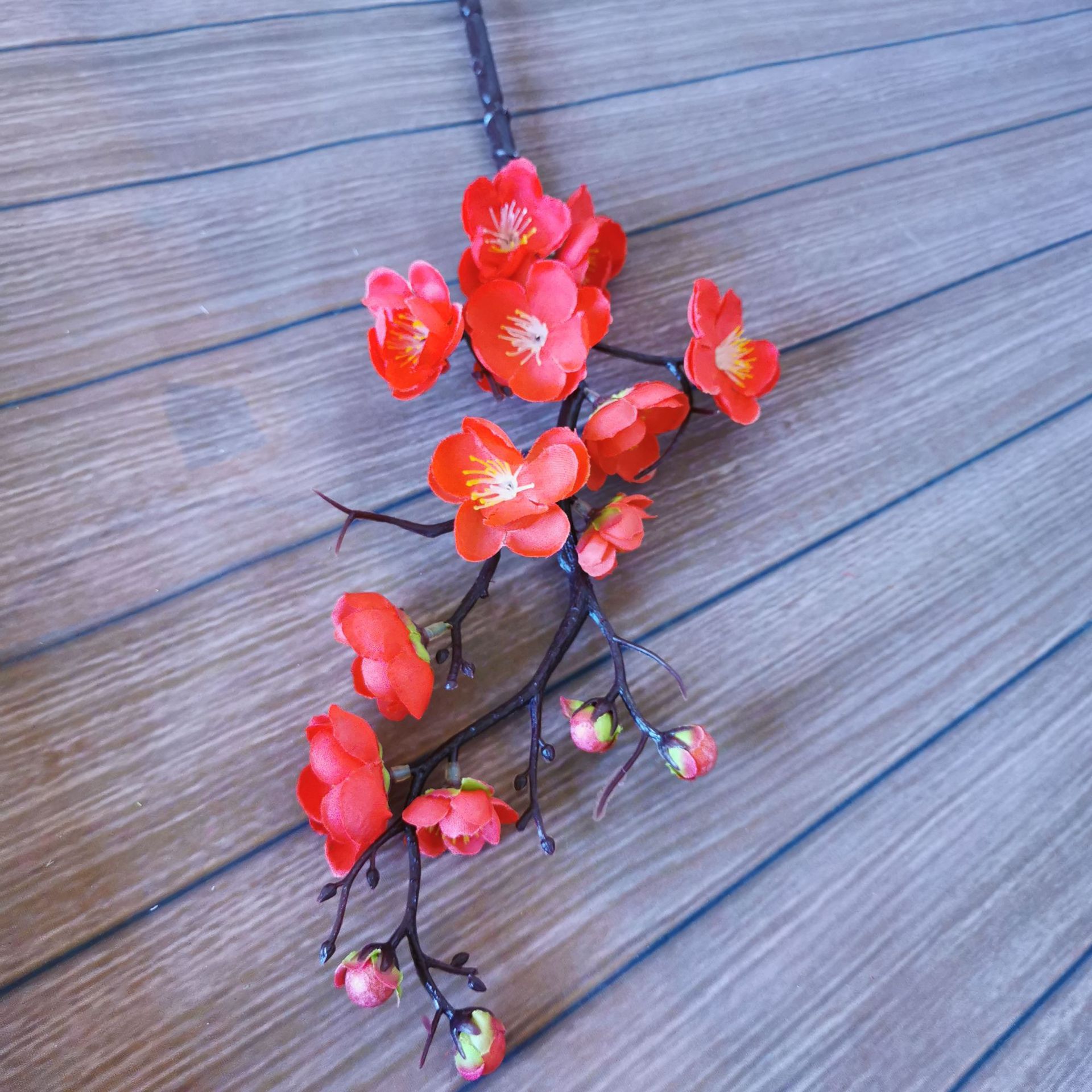 1Pc Kunstmatige Winterseet Bloem Takken Wit Roze Rood Geel Mume Lamei Bloem Voor Kerst Deur Tafel Bloemen Decoratie: Style 17   60cm