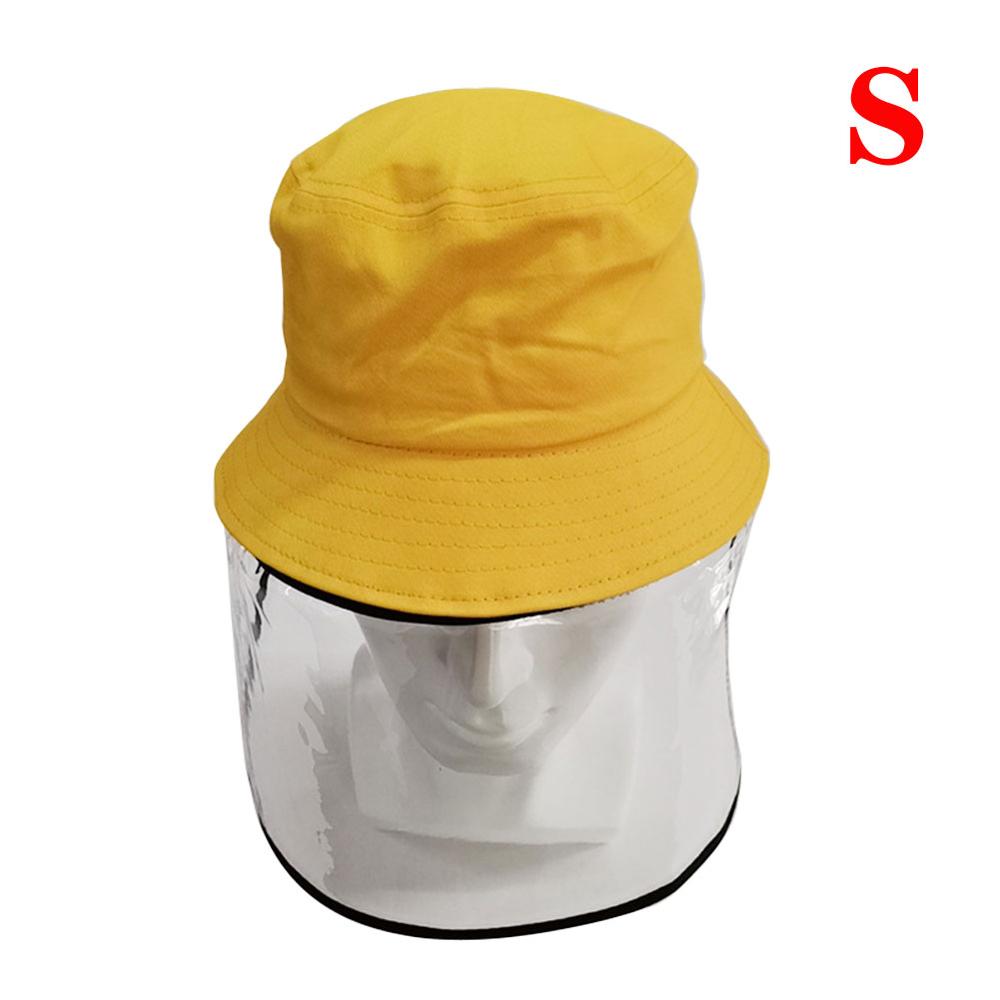 Children's Protective Transparent Mask Anti-fog flu Coronaflu Saliva Face Masks Windproof Fisherman Hat With Protection Cap: D