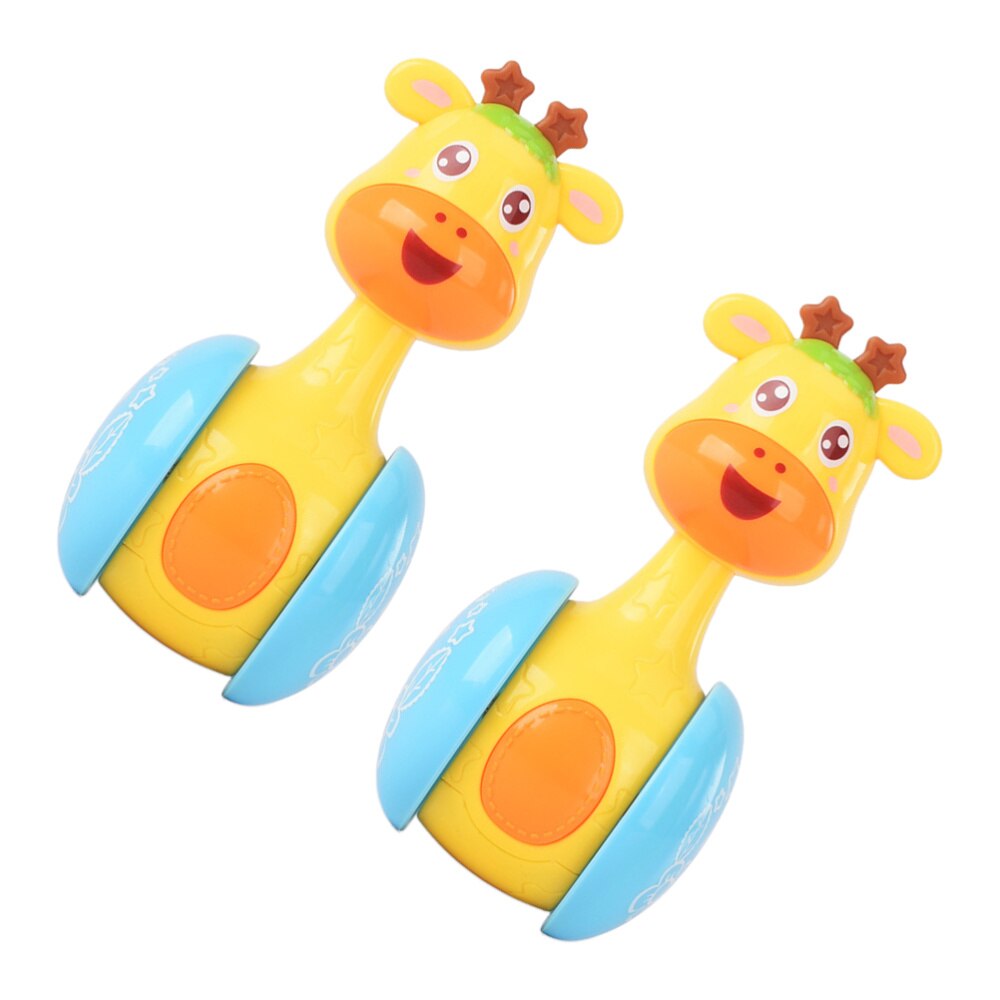 2pcs Tumbler Toy Cute Lovely Stylish Unique Cartoon Deer Sliding Tumbler Toys Plastic Tumbler Toy Funny Tumblers Toys Deer Tumbl: Default Title
