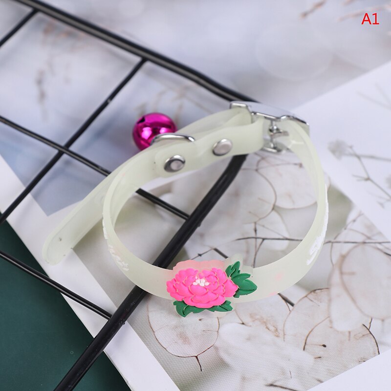 Lichtgevende hondenhalsband met bellen, lichtgevende kattenhalsband, lichtgevende hondenhalsband: Wit