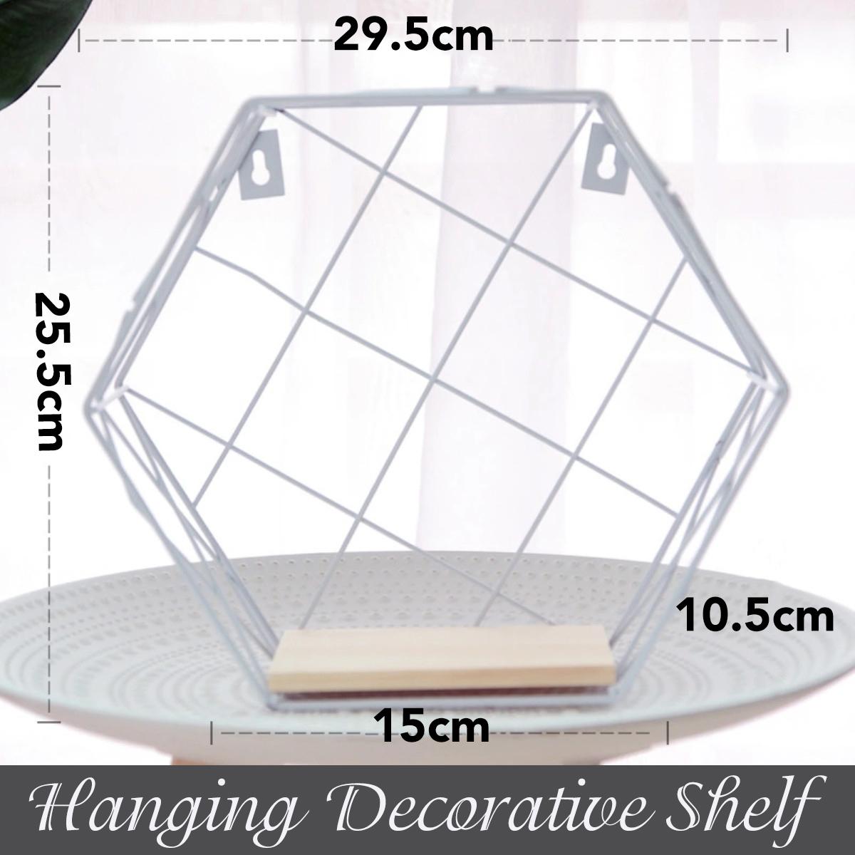 Grid Wood Bottom Wall Shelf Nordic Wall Decoration Hanging Geometric Figure Layout Grid For Living Room Decor Shelf: white