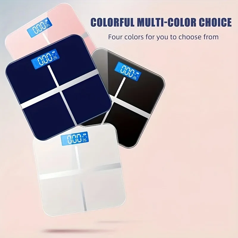 Zeer nauwkeurige personenweegschaal met breed platform en grote capaciteit, LCD-scherm met achtergrondverlichting, capaciteit van 390 lb