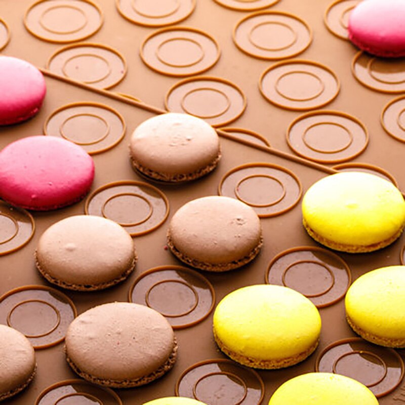 1Pc Macaron Bakken Mat 30-Holte Macaron Siliconen Bakken Pad Non-stick Macaron Bakvorm Keuken Bar dessert Cake Koken Tool
