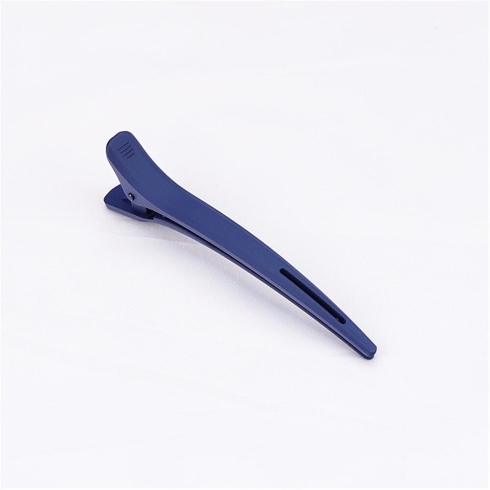 Pinza de pico de pato esmerilado grande, 9 colores opcional, horquilla de plástico a presión para mujeres y niñas, herramientas sencillas de estilismo para el cabello, 1 Uds.: A navy