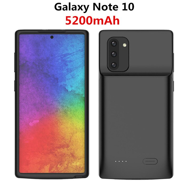 Ntspace Voor Samsung Galaxy Note 10 Plus Battery Case Backup Power Bank Slanke Cover Case Voor Samsung Note 10 opladen Case: 5200mAh Note 10