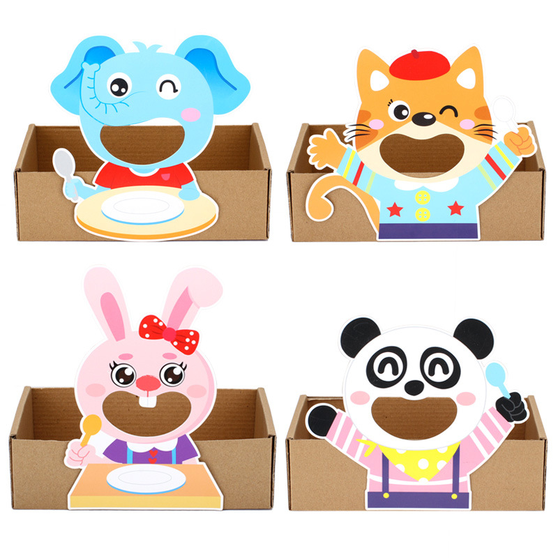 Kindergarten Activity Area Corner Toys Mathematics Play Teaching Aids Feeding Animals Handmade Educational Aids WYW