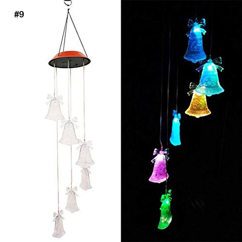 Led Zonne-energie Zonne-energie Wind Chime Light Led Opknoping Hanger Spinner Windchime Outdoor Thuis Tuin Decoratieve Craft