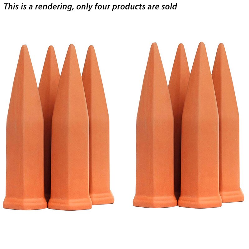 4Pcs Waterer Self Watering Terracotta Spikes Automatically Water Your Ceramic Automatic Watering Device