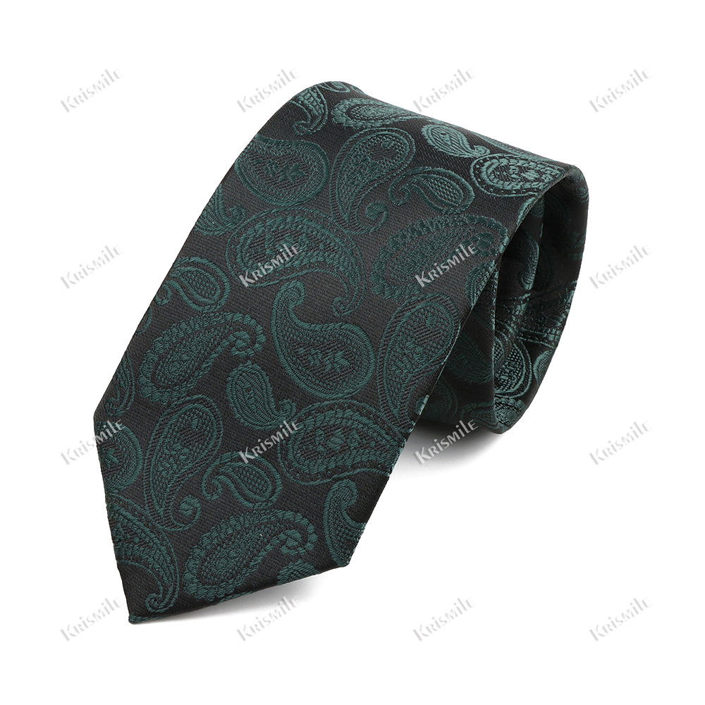 Paisley Mannen Stropdas Klassiek Rood Blauw Groen Luxe Jacquard Stropdas Bruiloft Dagelijkse Slijtage Bruidegom Shirt Pak Das