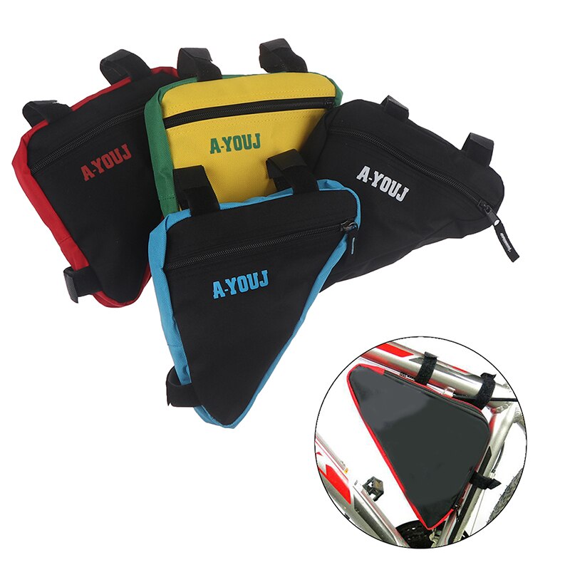 Driehoekige tas voor fietsframe, telefoon, fietsaccessoires, waterdichte fietstas, fietsframe, zadeltas voor mountainbike