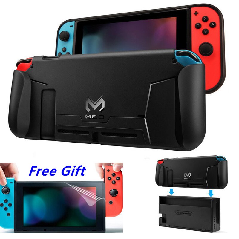 Nintend Switch Accessories Protective Case Guard Cover TPU Shell Docking Handle Grips w/ Card Slot For Nintendos Nintendoswitch