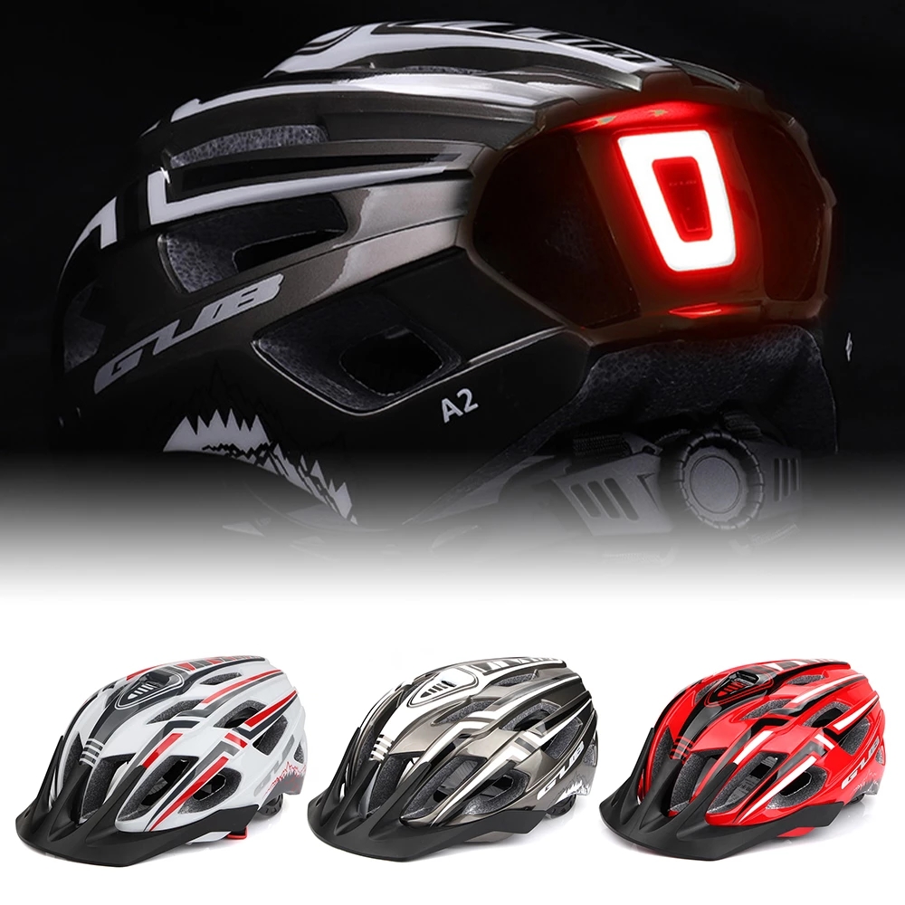 NEUE Fahrrad Helm LED Licht Wiederaufladbare Inter Grandado