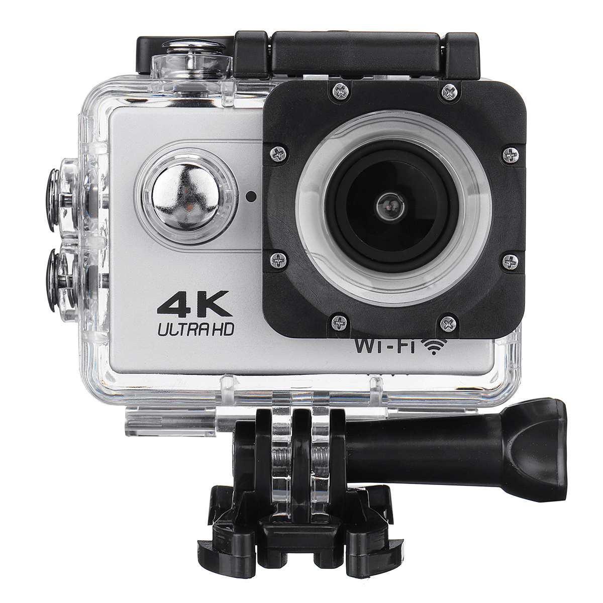 Aktion Kamera Wasserdicht 4K 1080P 2,0 LCD HD Bildschirm WiFi 30M 170D DVR Nocken Unterwasser Camcorder Video Sport: Silber