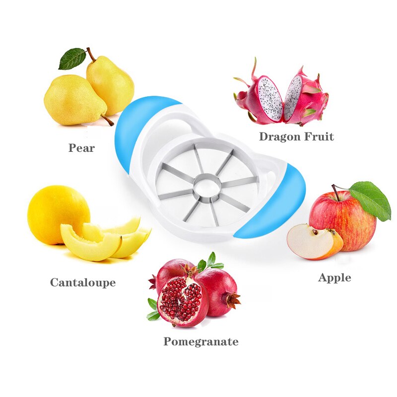 Cortador de manzanas para cocina, utensilio divisor de fruta y pera, mango cómodo para pelador de manzana de cocina, artículos diarios para el hogar
