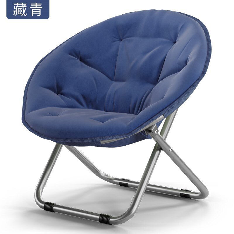 Silla plegable para exteriores, sillón pequeño redondo para leer en el campo, simple y conveniente, de tela para patio
