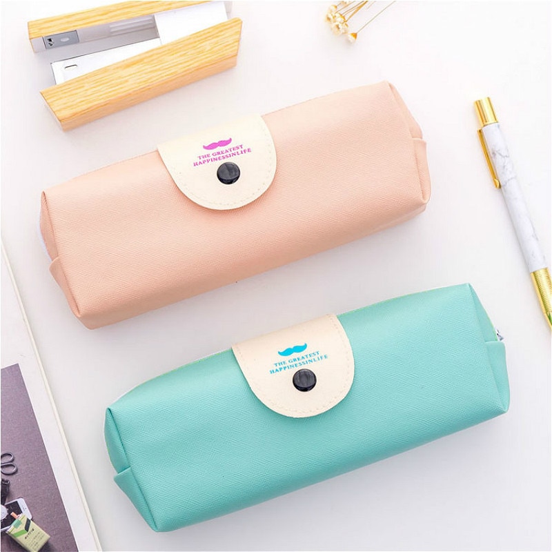 Kawaii Expression Etui Pu Schoolbenodigdheden Briefpapier Pencilcase School Leuke Pennenbakje School Gereedschap