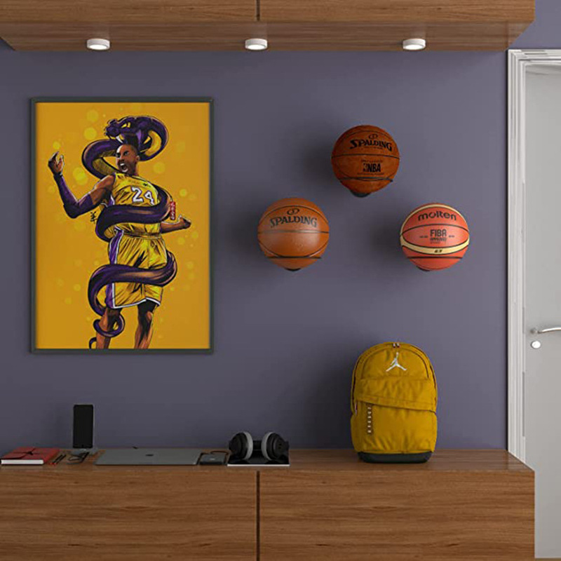 Support de rangement mural pour basket-Ball, étagère en fer polyvalente pour ballon de Football, gain de place, décoration de salon