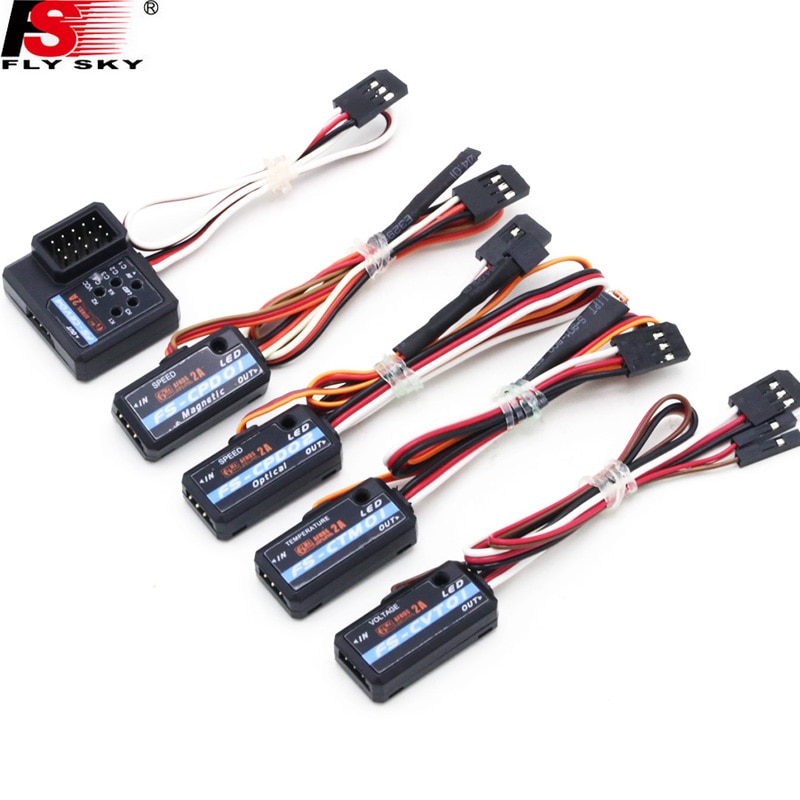 FlySky-Módulo de datos de telemetría, sensor de voltaje, FS-CPD01, FS-CPD02, FS-CTM01, AVT01, ATM01, FS-CEV04, FS-CVT01