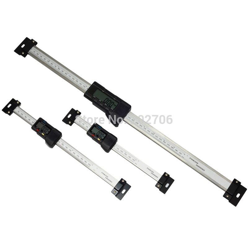 Digital Scale Unit Horizontal Type Stainless Steel LCD Display Inch/MM Machinist Tool 0-150mm 200mm 300mm Digital Linear Scales