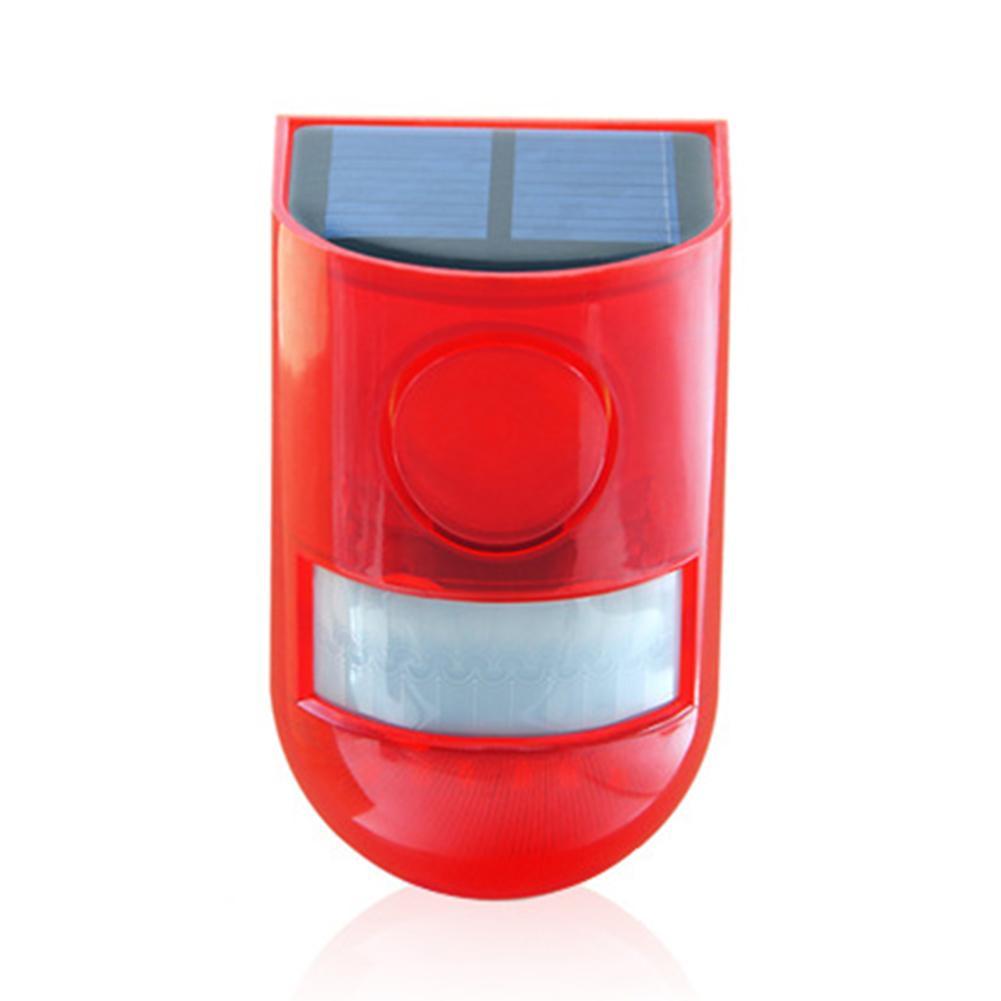 Wireless Protect Home Garage Burglar Alarm Solar Outdoor Motion Sensor Lamp Alarm Sensor Motion Security Siren For Home