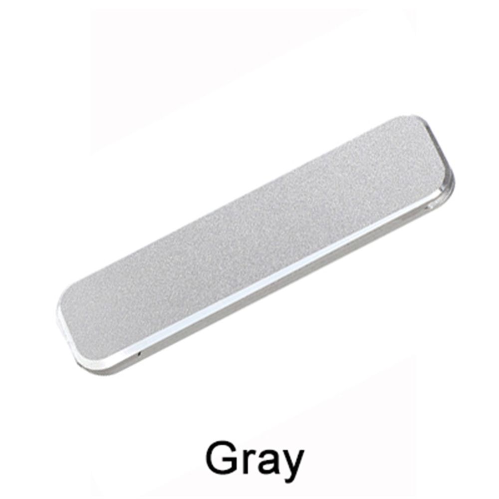 1PC Universal Mini Invisible Foldable Mobile Phone Stand Aluminum Alloy Desktop Mount Material Holder Adjustable Angle: grey